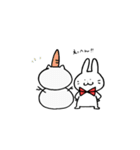 ふにうさちゃんの冬休み（個別スタンプ：5）