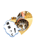 挨拶 ネコ（個別スタンプ：3）