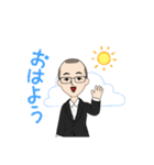 メガネくん爆笑（個別スタンプ：6）