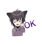 糸目の猫背君（個別スタンプ：1）