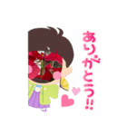お花のサンタ様（個別スタンプ：3）