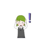緑色のあいつ（個別スタンプ：3）
