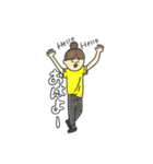 お団子ガールのリアクションスタンプ（個別スタンプ：12）