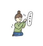 お団子ガールのリアクションスタンプ（個別スタンプ：20）