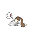 お団子ガールのリアクションスタンプ（個別スタンプ：22）