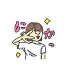 お団子ガールのリアクションスタンプ（個別スタンプ：30）