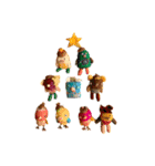 貝獣さんスタンプ クリスマス 新年用（個別スタンプ：4）