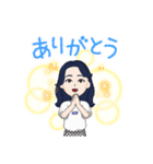 韓国系女の子（個別スタンプ：2）