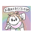 カッラフルなエッッブリデイスタンプ（個別スタンプ：8）