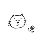 白ねこ透ねこ（個別スタンプ：1）