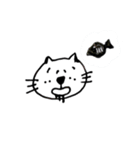 白ねこ透ねこ（個別スタンプ：3）