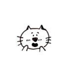 白ねこ透ねこ（個別スタンプ：4）