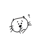 白ねこ透ねこ（個別スタンプ：8）