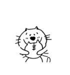 白ねこ透ねこ（個別スタンプ：16）