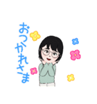 人間と猫ちゃんスタンプ（個別スタンプ：3）