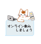 もちもちほっぺのねこ6☆のんべえにゃんこ（個別スタンプ：6）