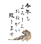 動物園のトラBIGスタンプ！年末年始 2022年（個別スタンプ：24）