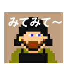 【ドット絵】時代劇風に年末年始のご挨拶（個別スタンプ：28）