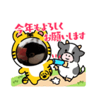 文鳥さん あけおめスタンプ！！（個別スタンプ：16）