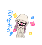 Lucky Happy Sticker Winter（個別スタンプ：4）