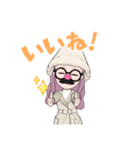 Lucky Happy Sticker Winter（個別スタンプ：8）