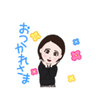 わたしのスタンプ(丸顔)（個別スタンプ：4）