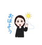 わたしのスタンプ(丸顔)（個別スタンプ：5）