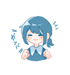 使いやすい！シンプルな女の子（個別スタンプ：1）