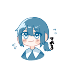 使いやすい！シンプルな女の子（個別スタンプ：5）