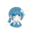 使いやすい！シンプルな女の子（個別スタンプ：6）