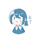 使いやすい！シンプルな女の子（個別スタンプ：8）