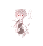 ななしくんはむひょうじょう。（個別スタンプ：1）