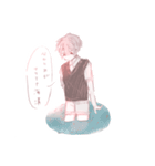 ななしくんはむひょうじょう。（個別スタンプ：3）