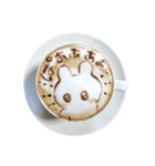 ほのぼのうさぎラテ（個別スタンプ：13）