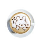 ほのぼのうさぎラテ（個別スタンプ：17）