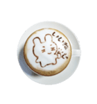 ほのぼのうさぎラテ（個別スタンプ：21）