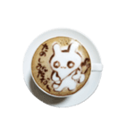 ほのぼのうさぎラテ（個別スタンプ：30）