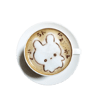 ほのぼのうさぎラテ（個別スタンプ：34）