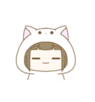 ねこの着ぐるみの女の子（個別スタンプ：10）