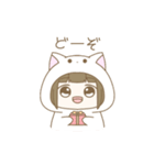 ねこの着ぐるみの女の子（個別スタンプ：36）