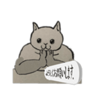じゃっかん筋肉質なヌコ（個別スタンプ：24）