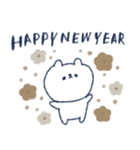 ゆるーい白いくま♡YUKANCO new year（個別スタンプ：2）
