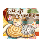 やさしい猫のポップアップ 7☆冬＆年末年始（個別スタンプ：2）