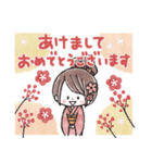 可愛い♡ハッピーgirl♡年末年始（個別スタンプ：3）