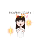スタンプ女の子（個別スタンプ：1）