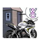 400ccスポーツバイク3(車バイクシリーズ)（個別スタンプ：14）