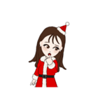 ロングヘアー女の子(クリスマス)（個別スタンプ：28）