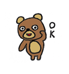 足の短い熊（個別スタンプ：4）