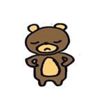 足の短い熊（個別スタンプ：34）