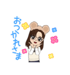 制服女子のアバタースタンプ（個別スタンプ：4）